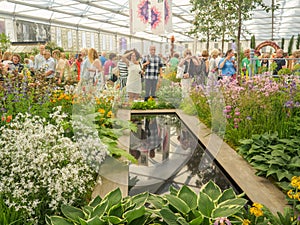 RHS Chelsea Flower Show 2017. The world`s most prestigious flower show displaying the best in garden design.